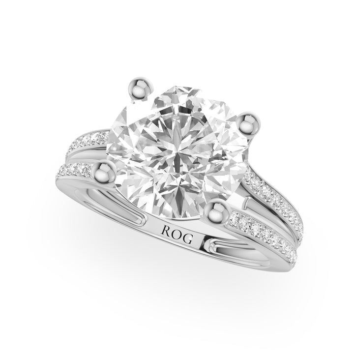 Lüneburger Heide Multirow Pavé Engagement Ring