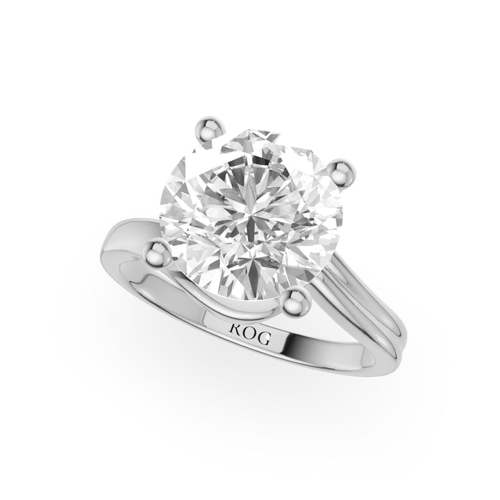 Astrid Twisted Shank Engagement Ring
