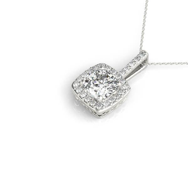 Zella Asscher Halo Anhänger in Weißgold