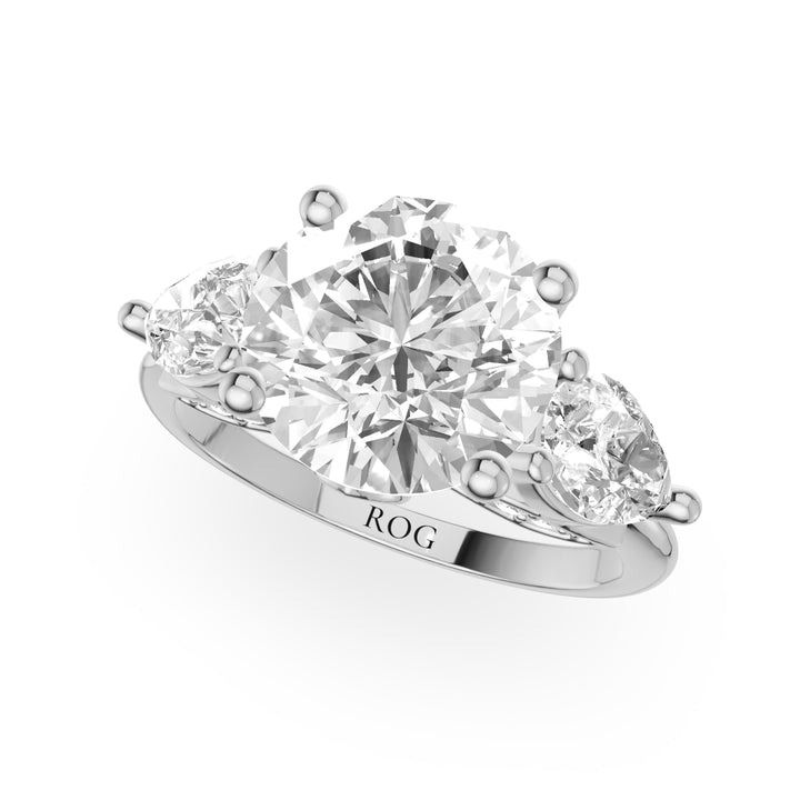Rheinland Trillion Hidden Halo Engagement Ring