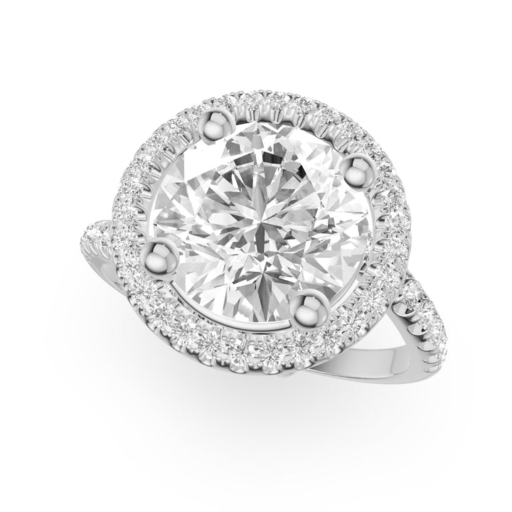 Zugspitze Halo Vintage Engagement Ring