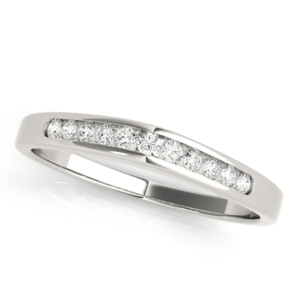 Gundula Ehering mit Kanalfassung aus 14K WeiÃŸgold