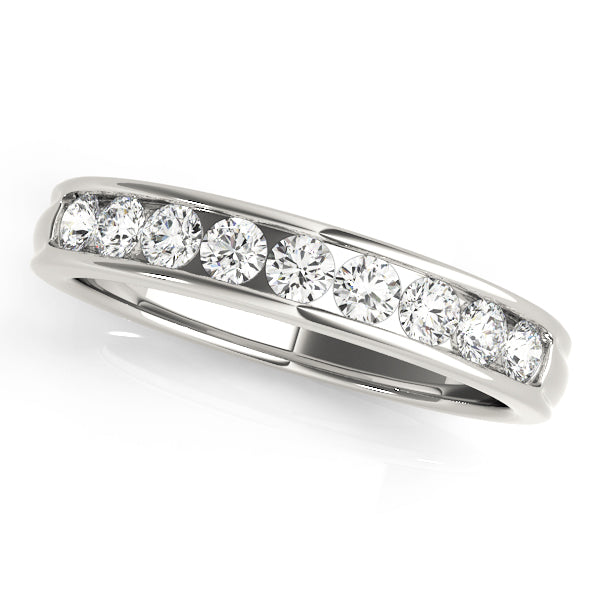 Gerwina Kanalfassung Ehering aus 14K WeiÃŸgold