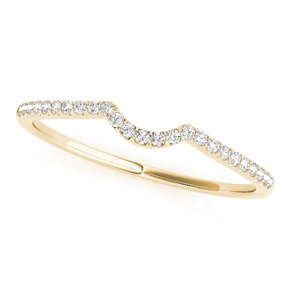 Luisa Curved Eheringe für Damen aus Weißgold