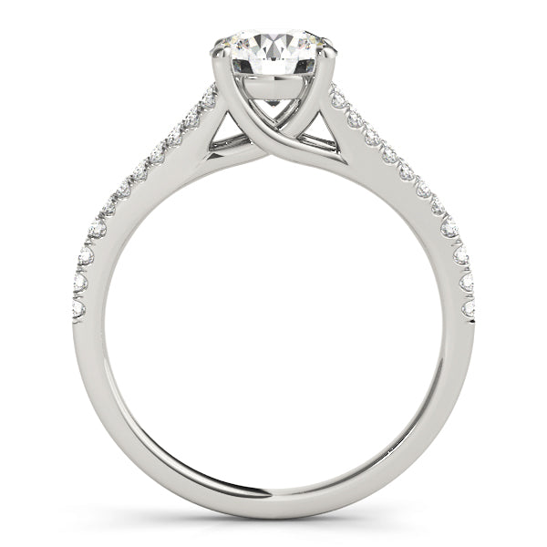 Bergisches Land Mehrreihiger Pavé-Verlobungsring in 9K Weißgold mit Brilliantem Diamanten