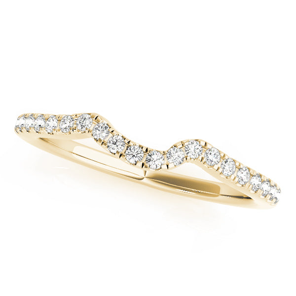 Odelinde Curved Eheringe für Damen aus Weißgold
