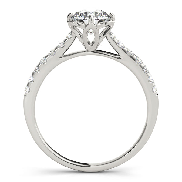 Augsburg Nature-Inspired Pavé Verlobungsring in 9K Brilliant Weißgold