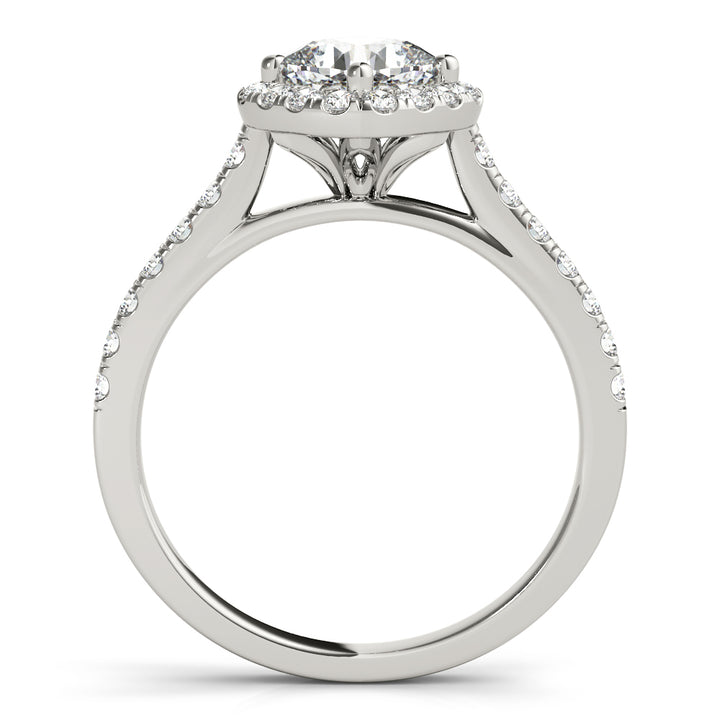 Aldebaran Tapered Pave With Halo Engagement Ring