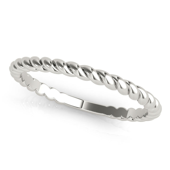 Brbel Twisted Eheringe für Damen aus Weißgold