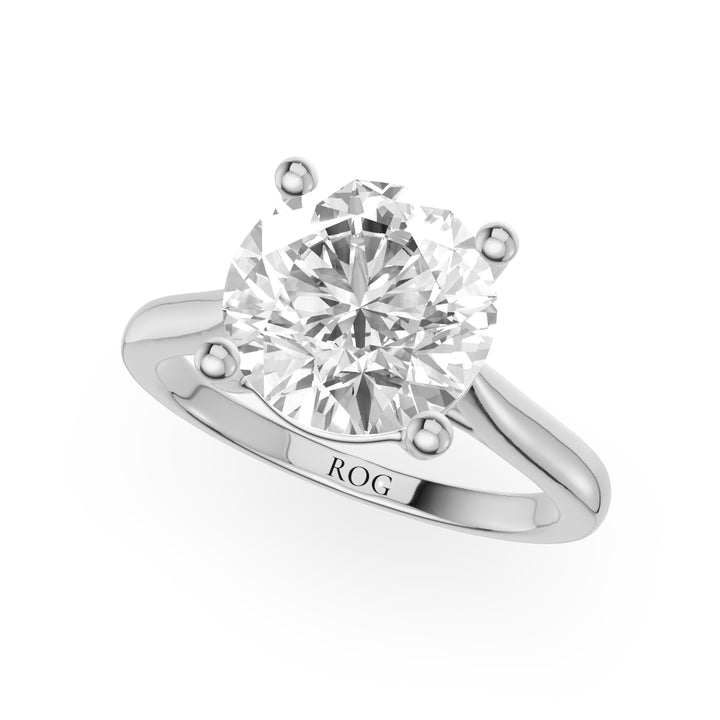 Andromeda Princess Cut Tapered Engagement Ring