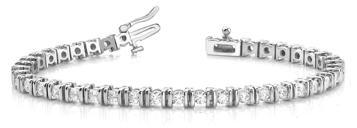 Diamant Armbändermit Bar-Fassung aus 9K Weißgold