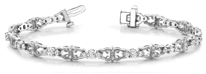 Cole Fashion Bracelet in White Gold