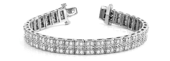 Annastasia Online-Mehrreihiges Armbänderaus Weißgold