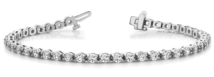 Diamant Armbändermit Bar-Fassung aus 9K Weißgold