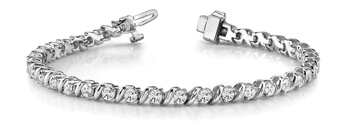 Elegantes Diamant Armbänder aus 9K Weißgold
