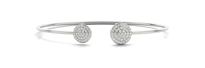Modernes Fashion-Armbänderaus 9K Weißgold gefertigt