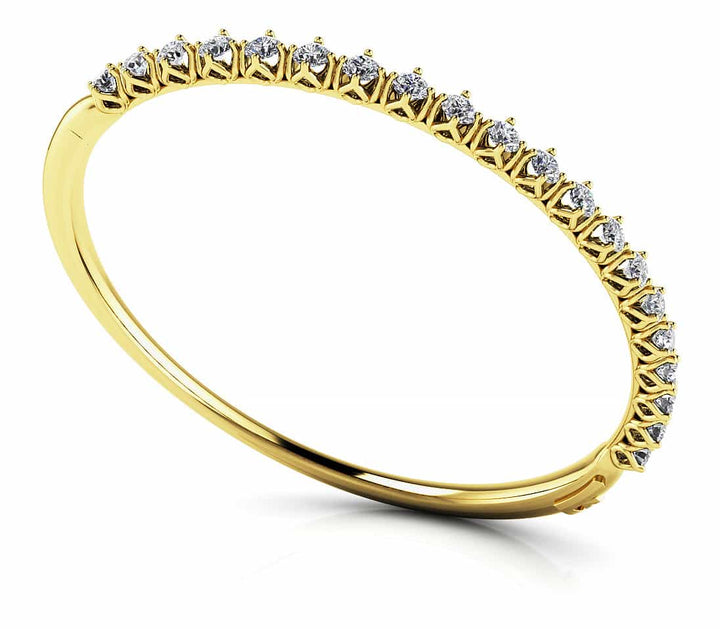 Alcia Four Prong Bangle Bracelet
