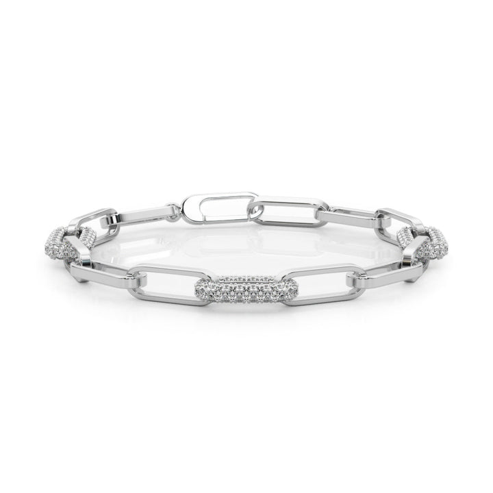 Paper Clip Diamantarmband