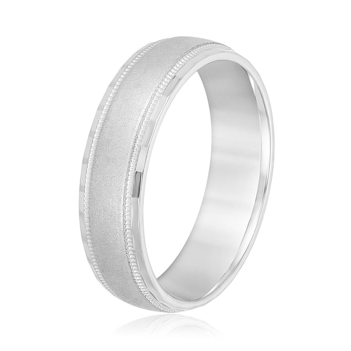 Emmerich 6mm Herrenband in Platin
