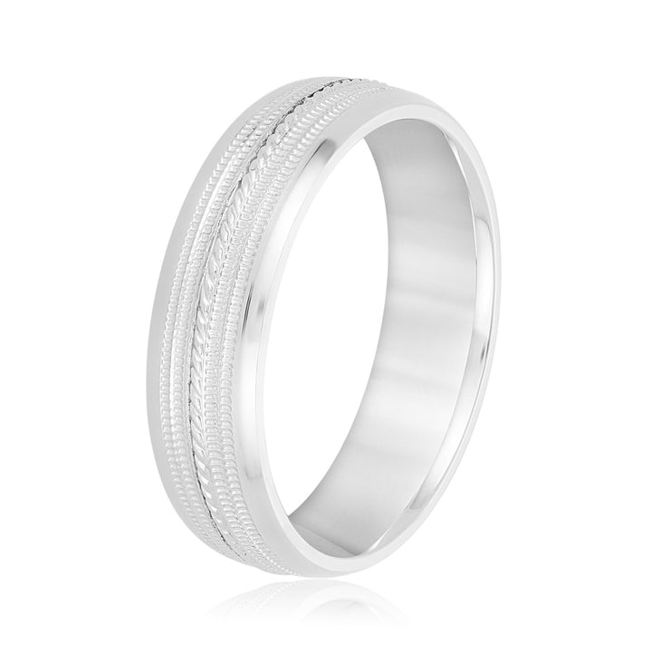 Friedrich 6mm Herrenband in Platin