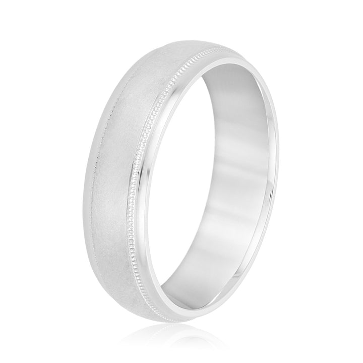 Anselm 6mm Herrenband in Platin