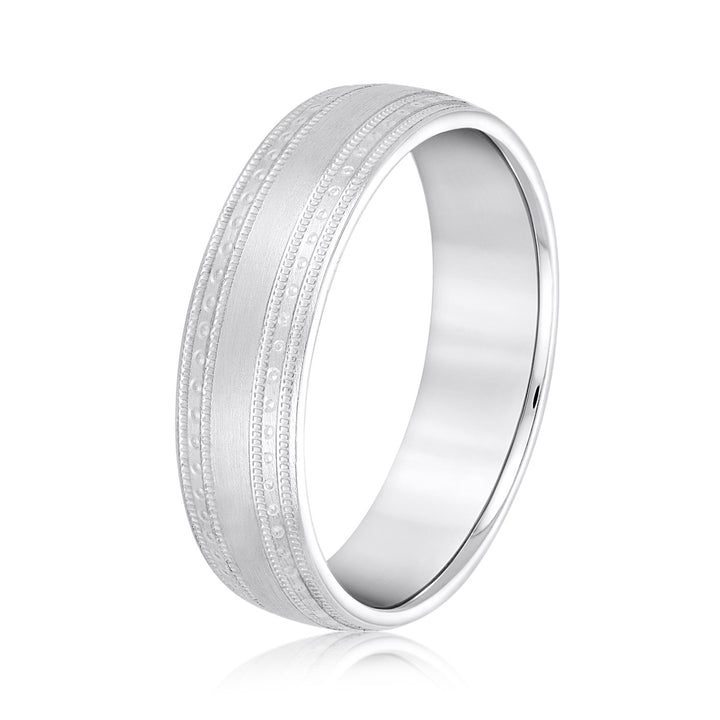 Matteo 6mm Herrenband in Platin
