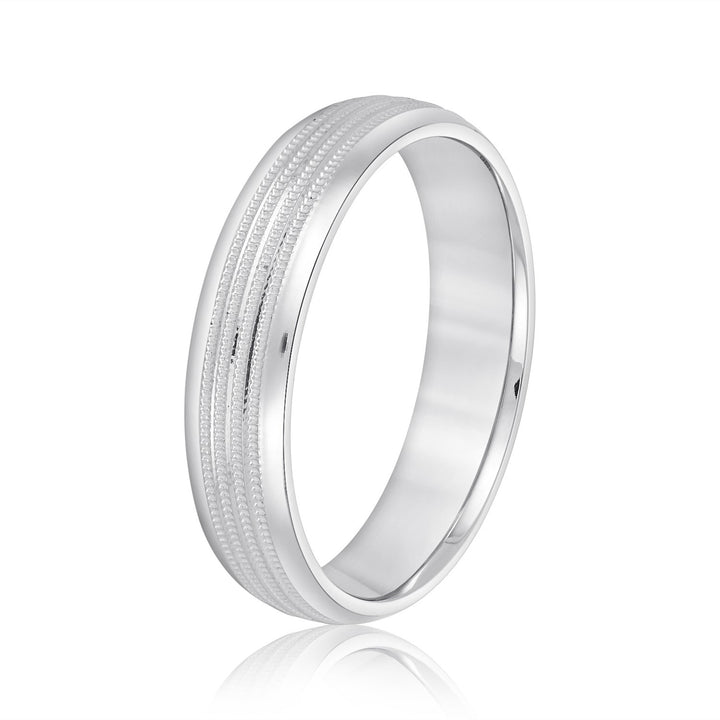 Reinhard 6mm Herrenband in Platin