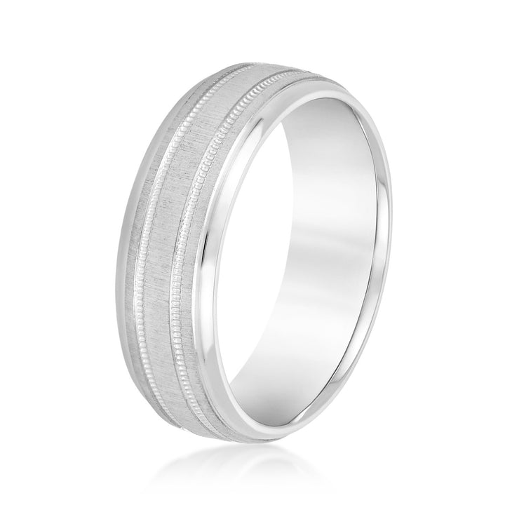 Lenz 6mm Herrenband in Platin