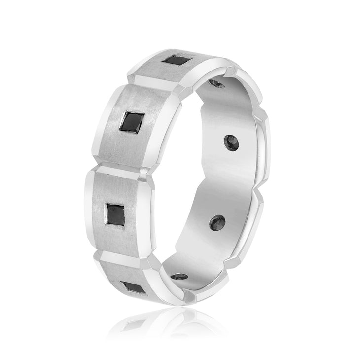 Arnold 7mm Herren-Diamantband in Platin