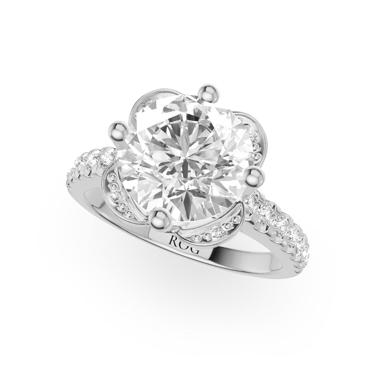 Augsburg Nature Inspired Pavé Engagement Ring