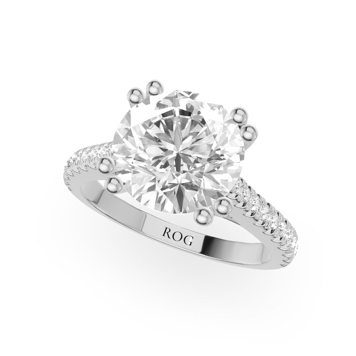 Sternlicht Hidden Halo Engagement Ring