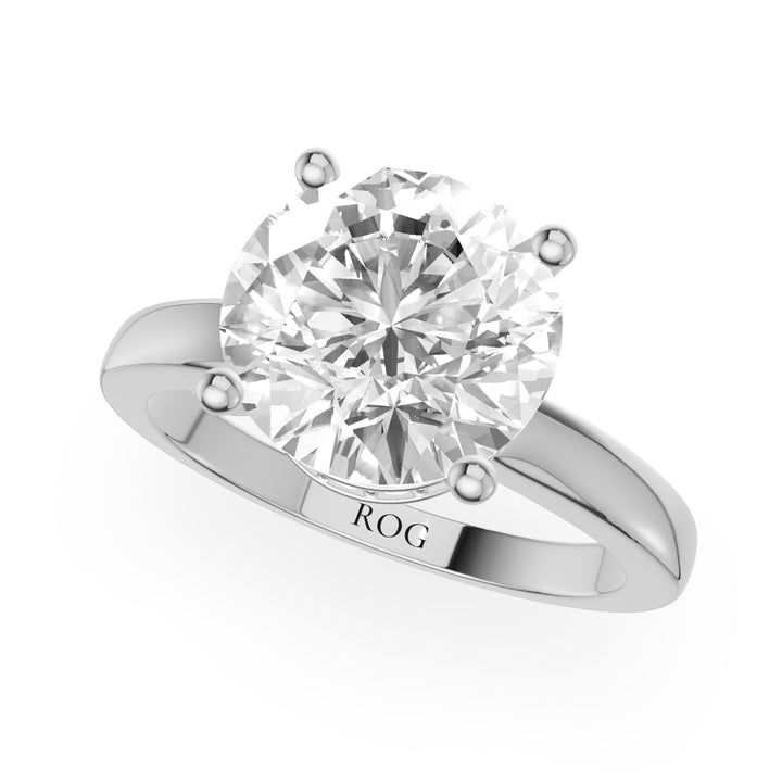 Göttingen Hidden Halo Verlobungsring in 9K Brilliant Weißgold