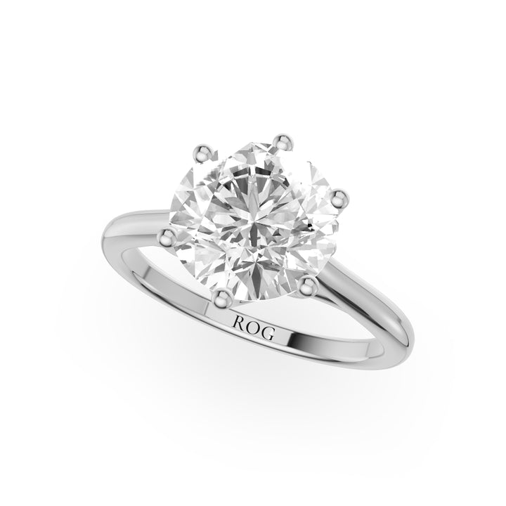 Juliette Six Prong Oval Solitaire Engagement Ring