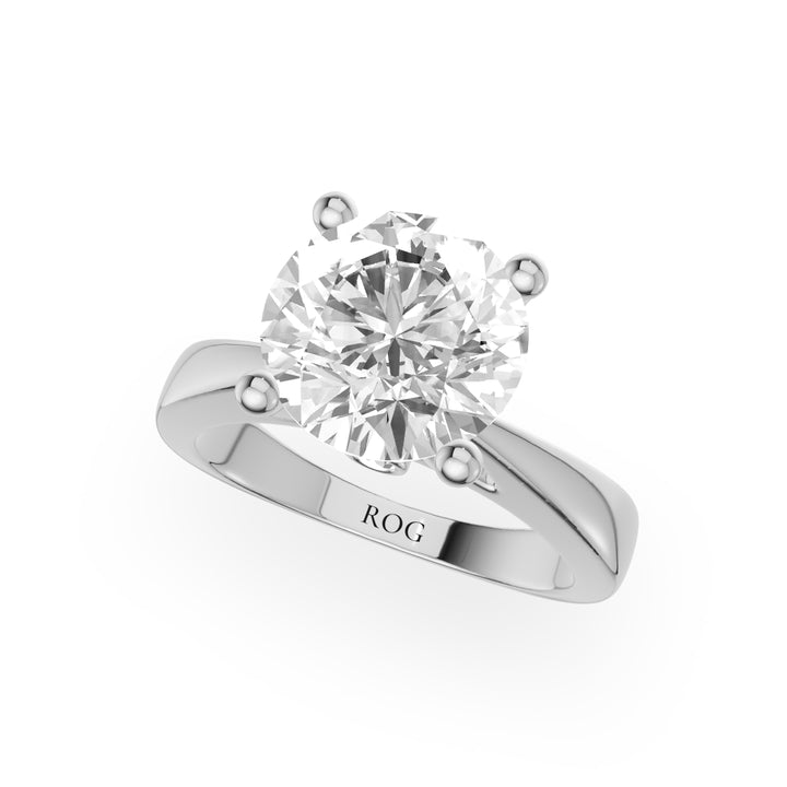 Castor Solitaire Hidden Halo Engagement Ring
