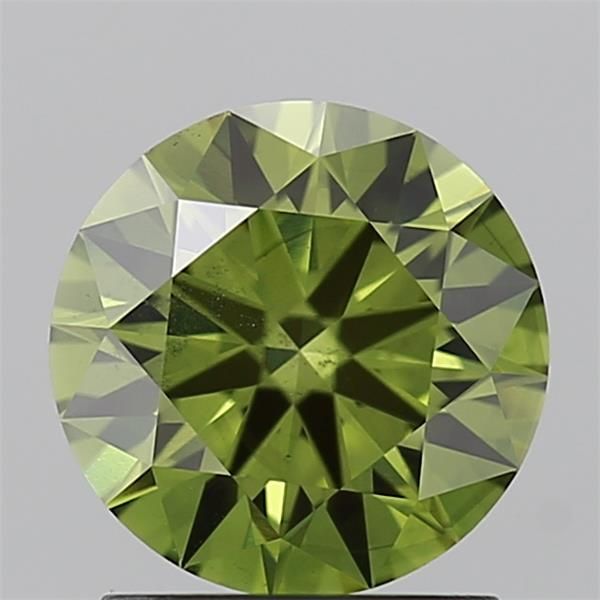 1.52CT Brillant Schliff Farbigem laborgeschaffenem Diamant GREEN | SI1 | IGI Zertifiziert