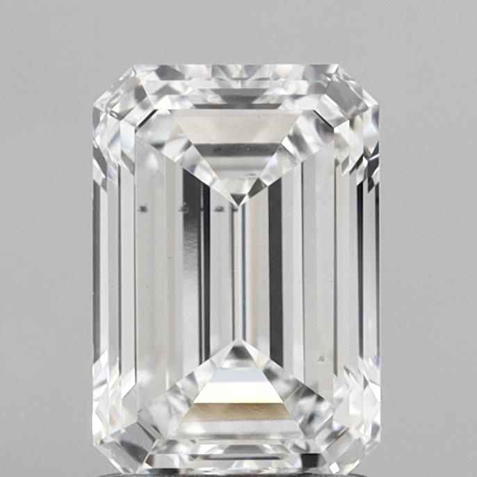 1,54CT Smaragd Schliff Laborgezüchtete Diamant E | VS2 | IGI Zertifiziert