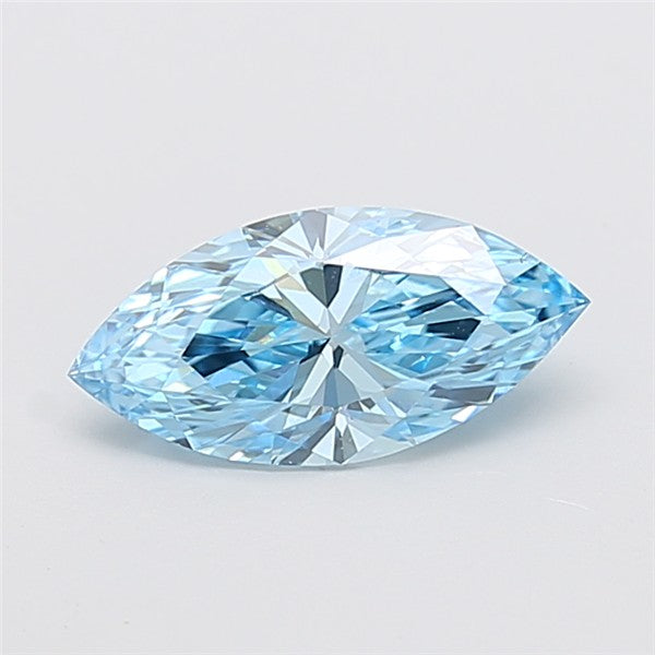 1,5CT Marquise Schliff Farbigem laborgeschaffenem Diamant BLUE | VS1 | IGI Zertifiziert