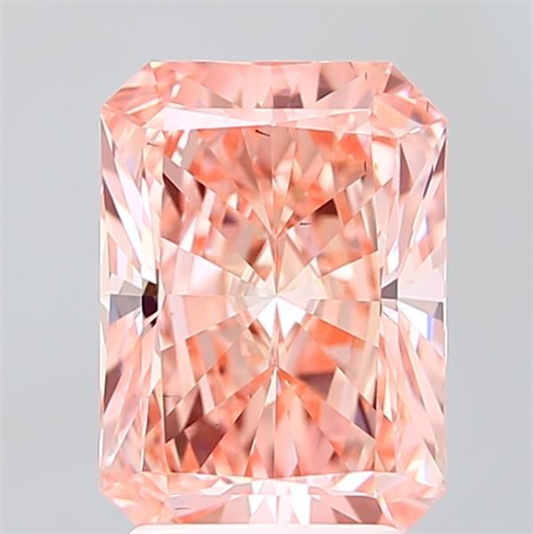 2,97CT Radiant Schliff Farbigem laborgeschaffenem Diamant PINK | VS2 | IGI Zertifiziert