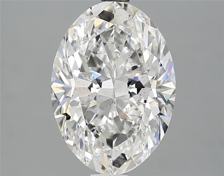2,85CT Oval Schliff Laborgezüchtete Diamant F | SI1 | IGI Zertifiziert