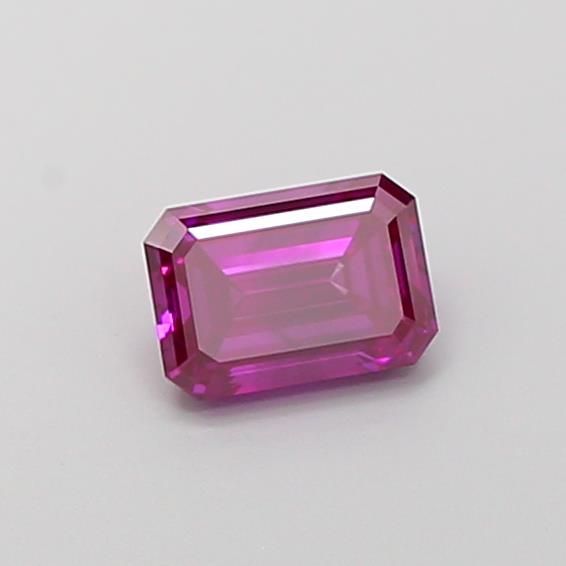 0,86CT Smaragd Schliff Farbigem laborgeschaffenem Diamant PINK | VS1 | IGI Zertifiziert