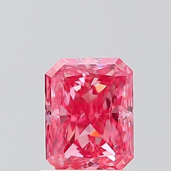 0,73CT Radiant Schliff Farbigem laborgeschaffenem Diamant PINK | VS1 | IGI Zertifiziert