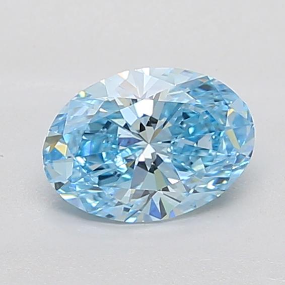 1,09CT Oval Schliff Farbigem laborgeschaffenem Diamant BLUE | VVS2 | IGI Zertifiziert