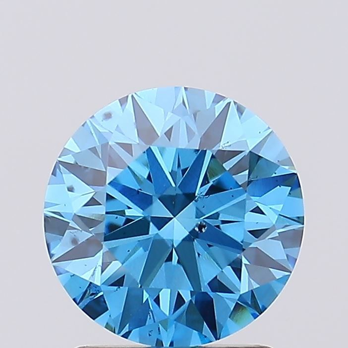 1.55CT Brillant Schliff Farbigem laborgeschaffenem Diamant BLUE | SI1 | IGI Zertifiziert
