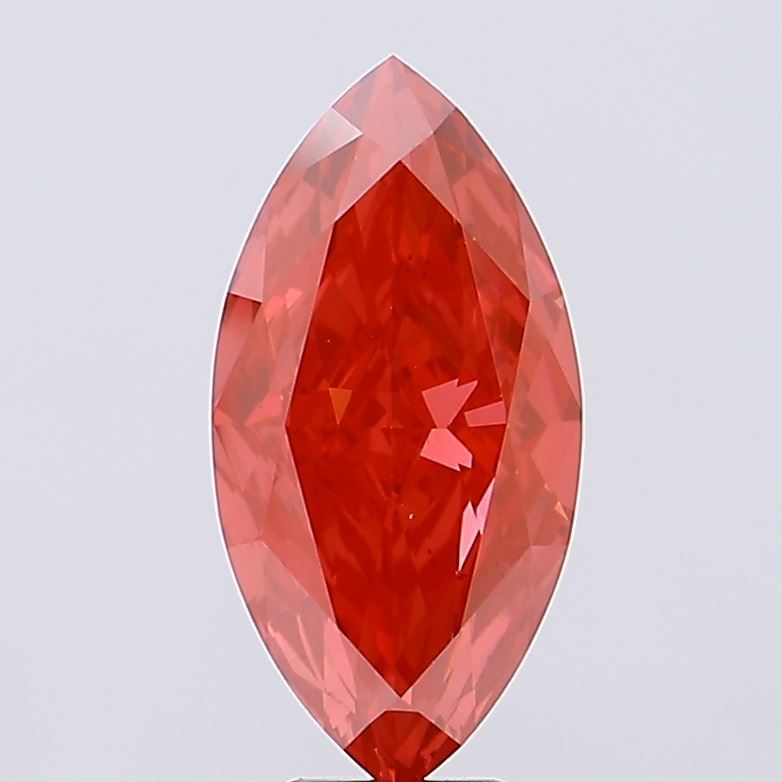 6,23CT Marquise Schliff Farbige laborgeschaffene Diamant RED | VS1 | IGI Zertifiziert
